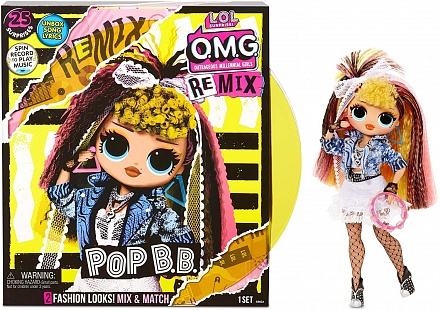 Кукла L.O.L. Surprise! O.M.G. Remix Pop B.B. 25 сюрпризов 